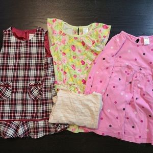 3 gymboree dresses and 1 Jessica Simpson top size 3T